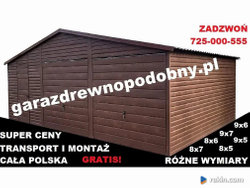 Oferta: Garaż blaszany drewnopodobny 7x6