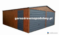 Garaż drewnopodobny 7×6 +1m wiaty Zdjęcie nr 4