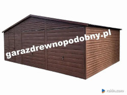 Garaż drewnopodobny 7×6 +1m wiaty Zdjęcie nr 2