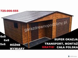 Oferta: Garaż blaszany drewnopodobny 6×5