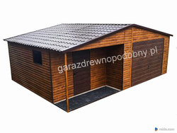 Garaż blaszany drewnopodobny 6×5 Zdjęcie nr 6