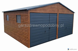 Garaż Blaszany Drewnopodobny 6x5 Zdjęcie nr 3