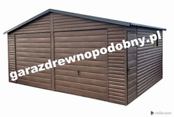 Garaż Blaszany Drewnopodobny 6x5 Zdjęcie nr 2