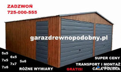 Oferta: Garaż Blaszany Drewnopodobny 6x5