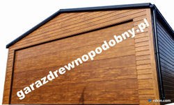 Garaż Blaszany Drewnopodobny 6x5, wiaty, hale, konstrukcje stalowe Zdjęcie nr 5