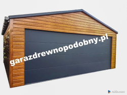 Garaż Blaszany Drewnopodobny 6x5, wiaty, hale, konstrukcje stalowe Zdjęcie nr 2